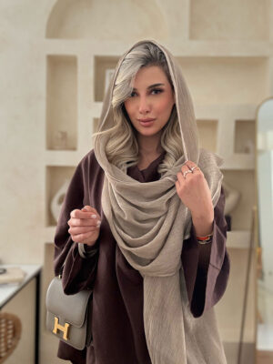 شال حریر موکا