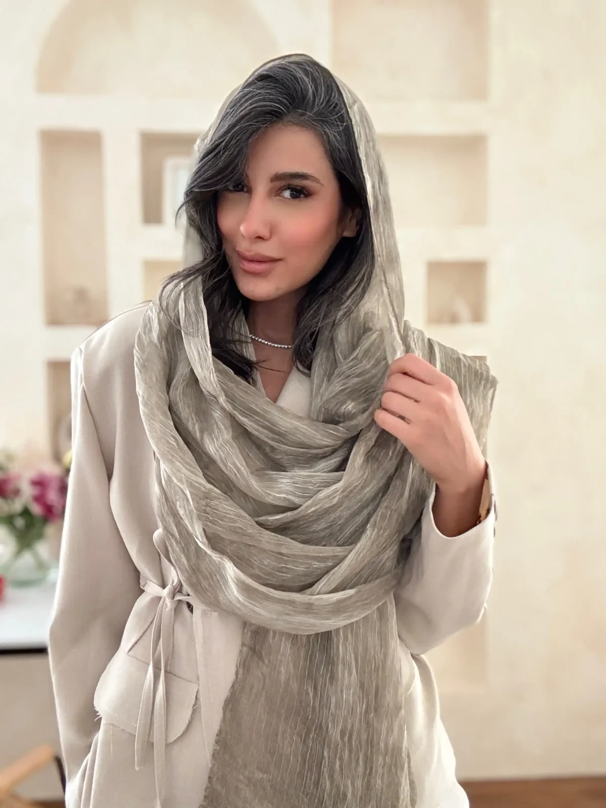 شال حریر ایتالیایی