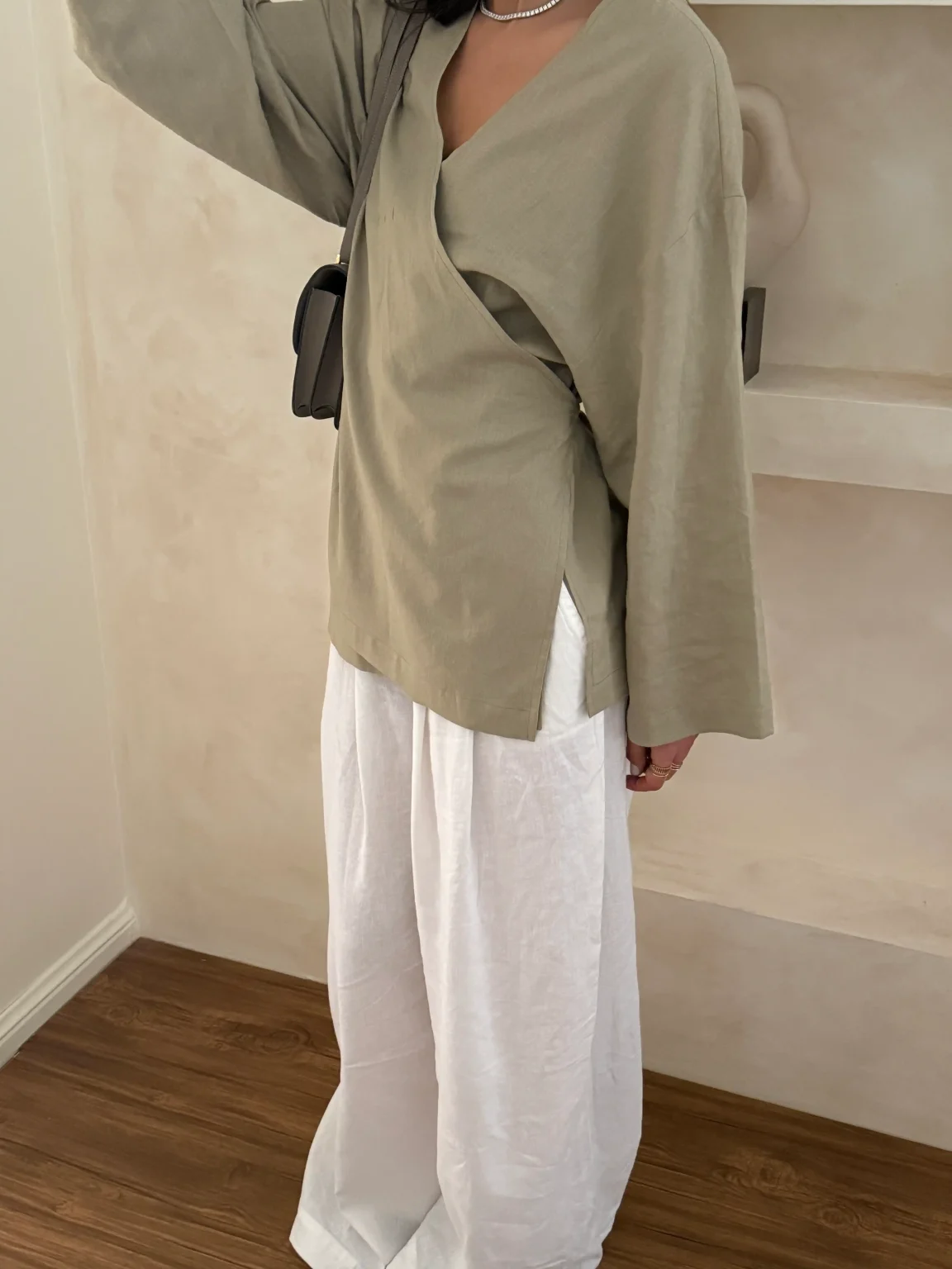 شومیز ماچا کاتلیا استایل