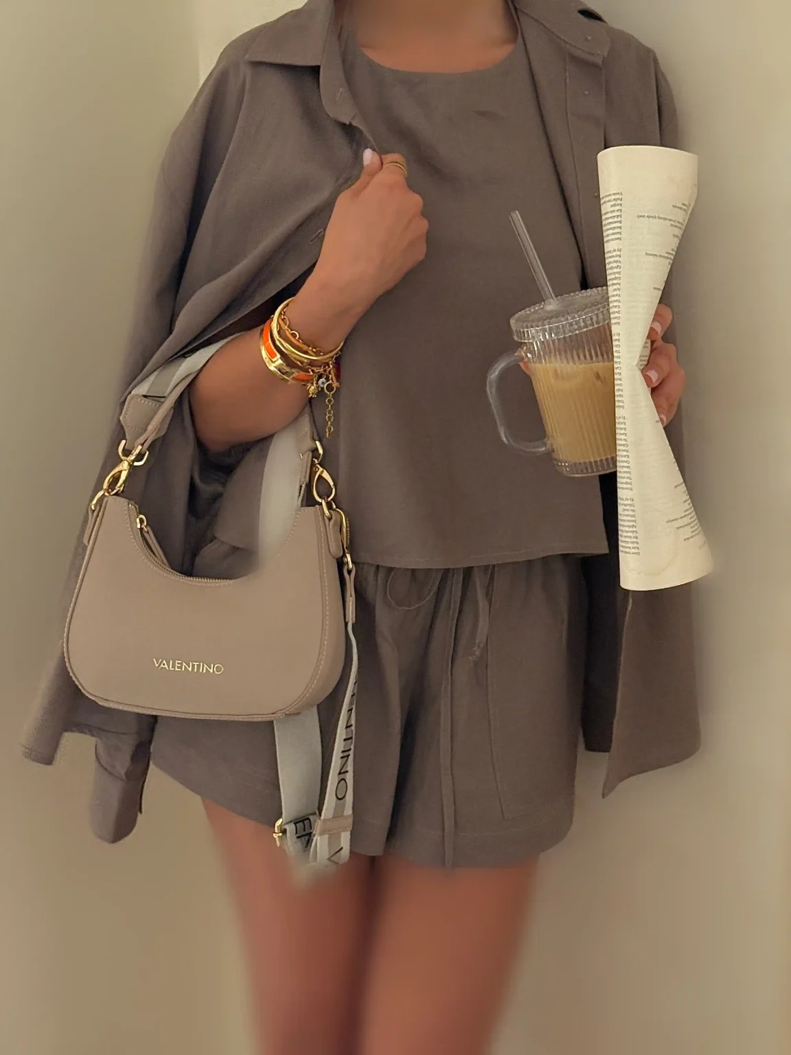 استایل با شومیز موکایی