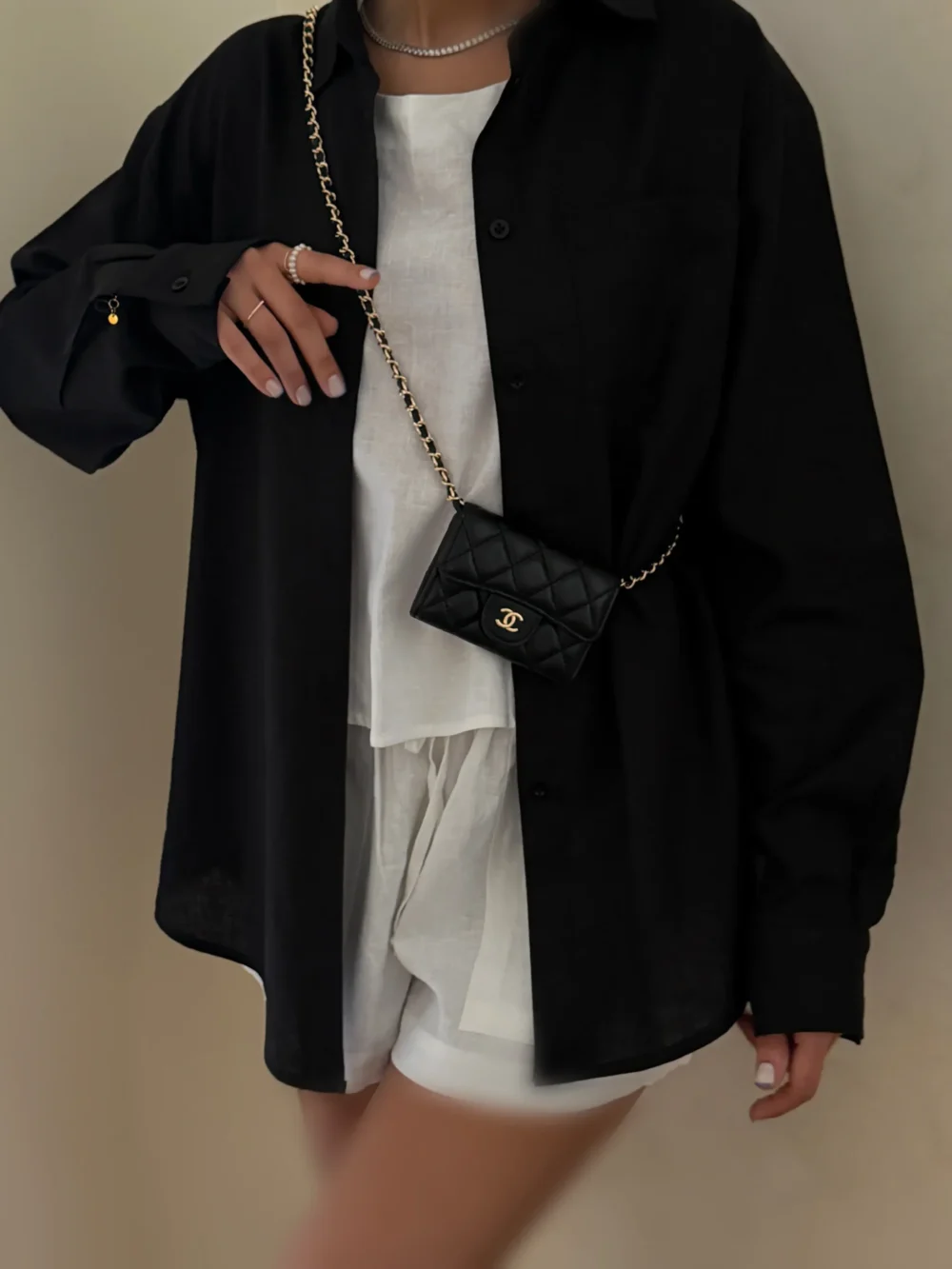 شومیز مشکی خنک لینن