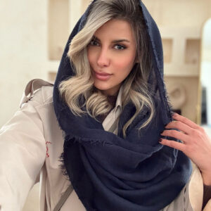 شال بتی سرمه ای