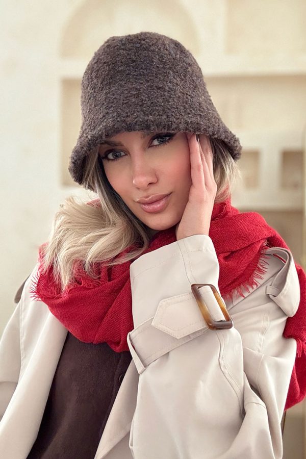کلاه بوکله قهوه ای