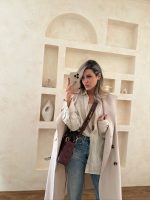 شومیز لینن کرم زارا کد 03