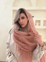 شال حریر دو لایه کد 900