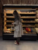 ترنچ کت کلاسیک بلند استخوانی - Image 8