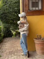 ترنچ کت متوسط استخوانی - Image 8