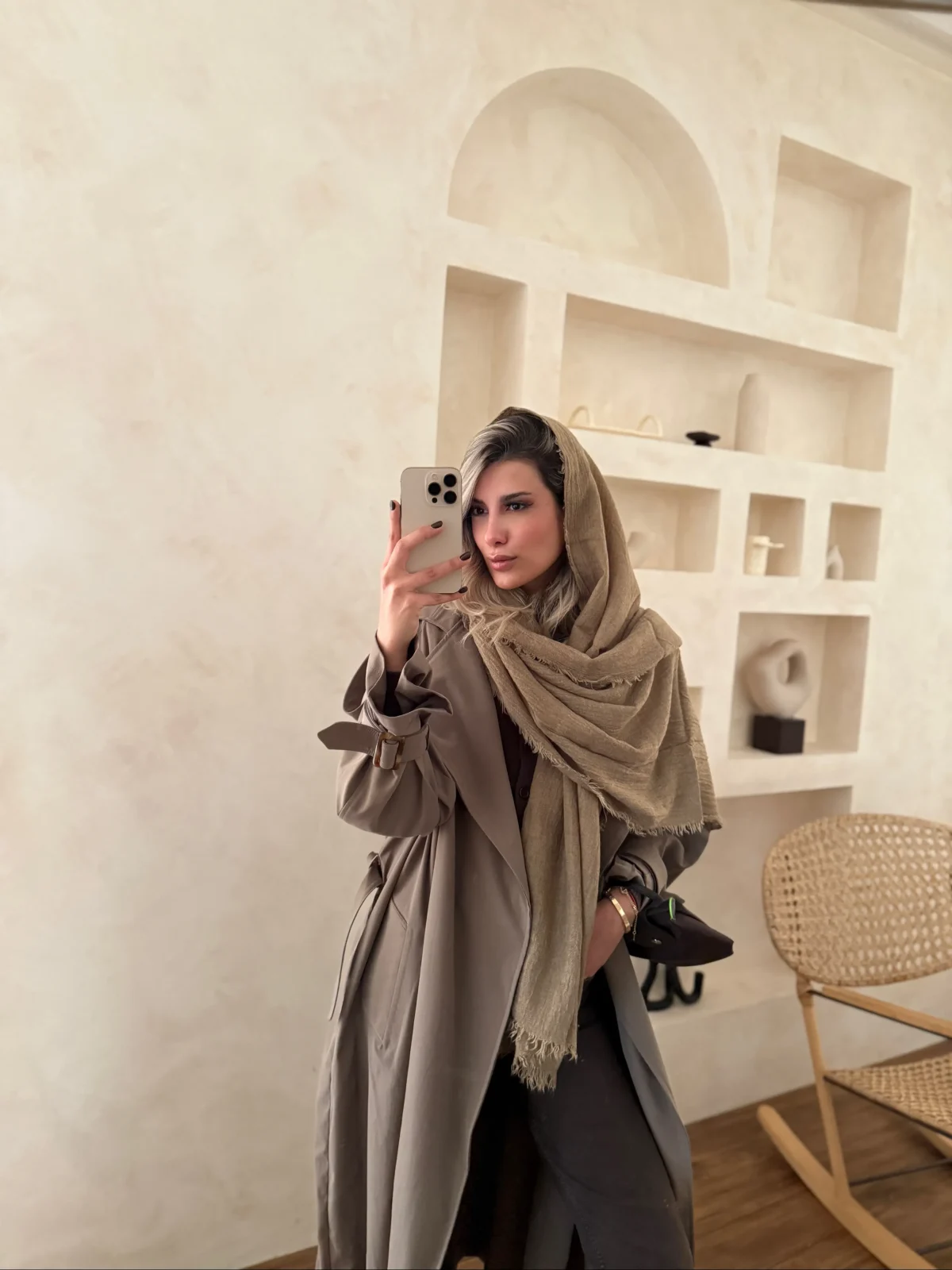 ترنچ کت بلند ماشی - Image 2
