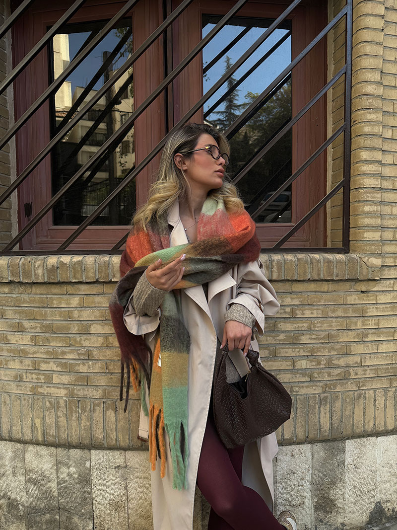 acne1223-2 بیگ اسکارف Acne کد 1223 - Image 1