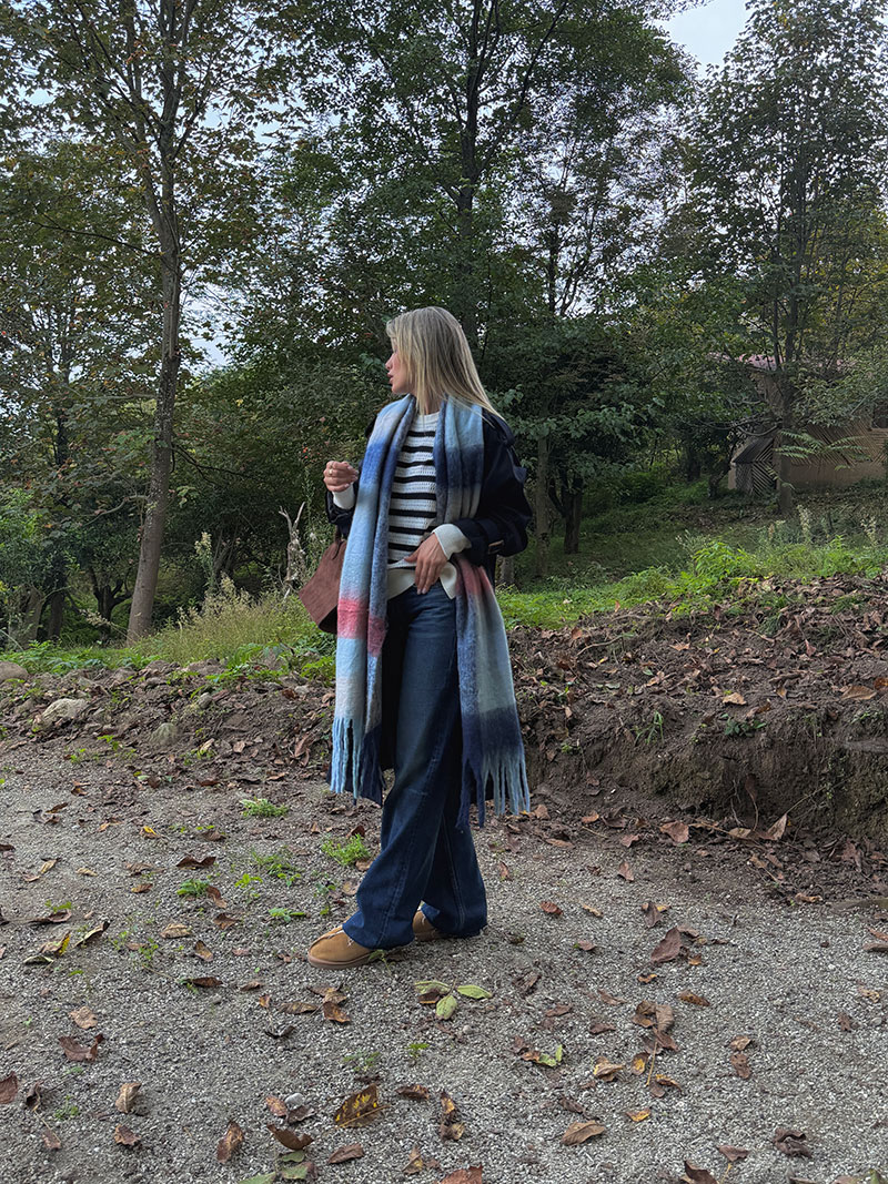 شال-۱۲۲۰-2 بیگ اسکارف Acne کد 1220 - Image 1