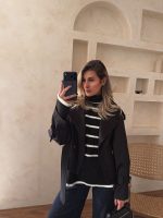 ترنچ کت متوسط مشکی - Image 2