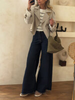 ترنچ کت کراپ  استخوانی 3 - Image 3