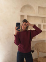 پلیور زارا بورگاندی - Image 2