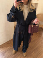 ترنچ کت اُور بلند سرمه ای - Image 2