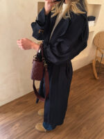 ترنچ کت اُور بلند سرمه ای - Image 3