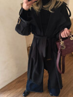 ترنچ کت اُور بلند مشکی - Image 3