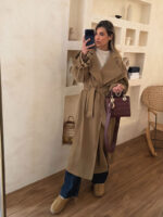 ترنچ کت اُور بلند نسکافه ای - Image 2