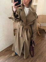 ترنچ کت اُور بلند نسکافه ای - Image 3