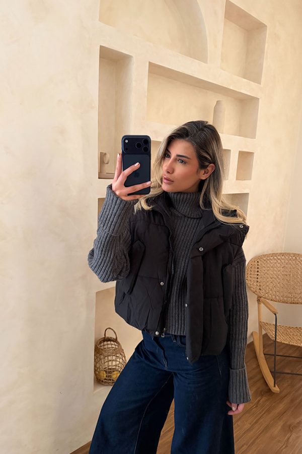 پافر کراپ مشکی