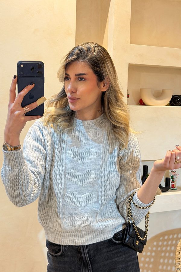 پلیور طوسی GIVINGZ