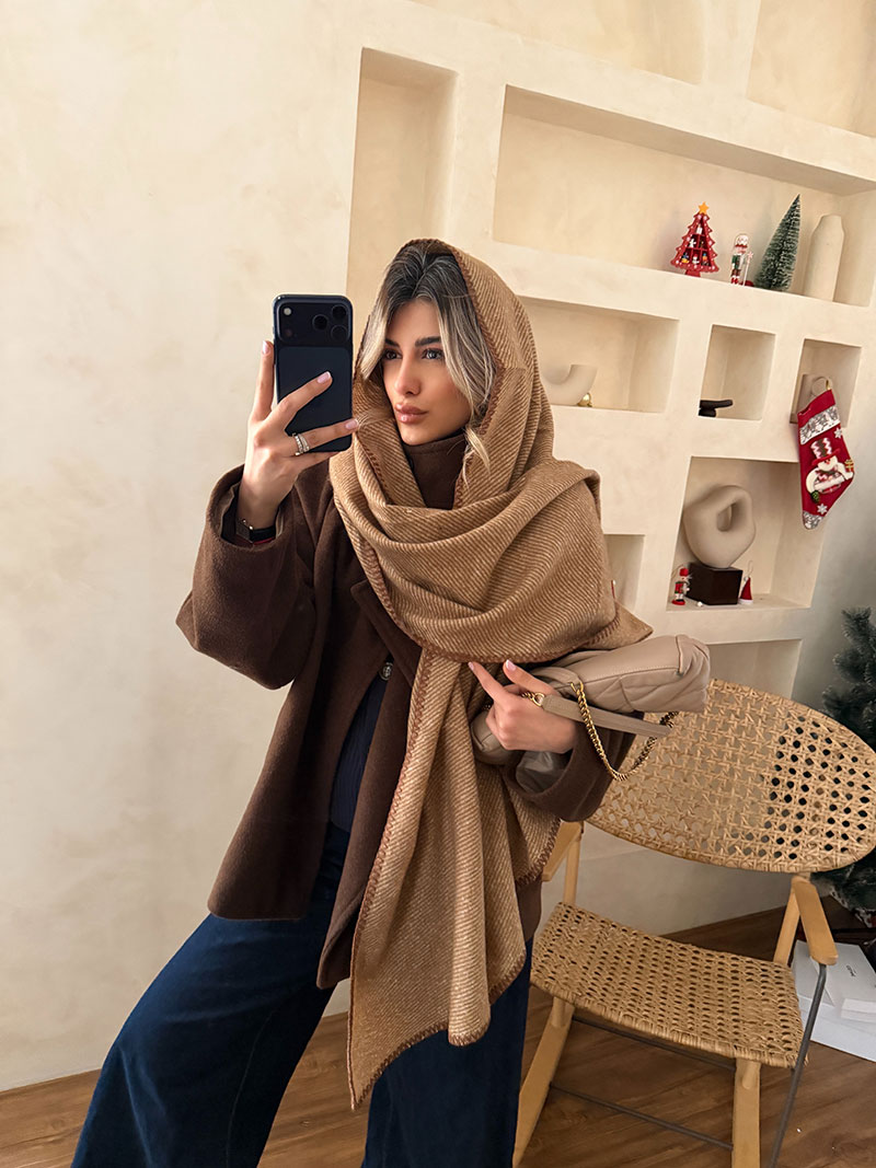 IMG_2186 شال اوشن پاییزه کد 1058 - Image 1