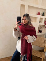 بیگ اسکارف دو رنگ کد 1113 - Image 3