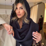 شال سرمه ای پاییزه کد 1211