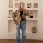 ترنچ کت کراپ نسکافه ای