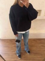 پلیور دونه برفی مشکی