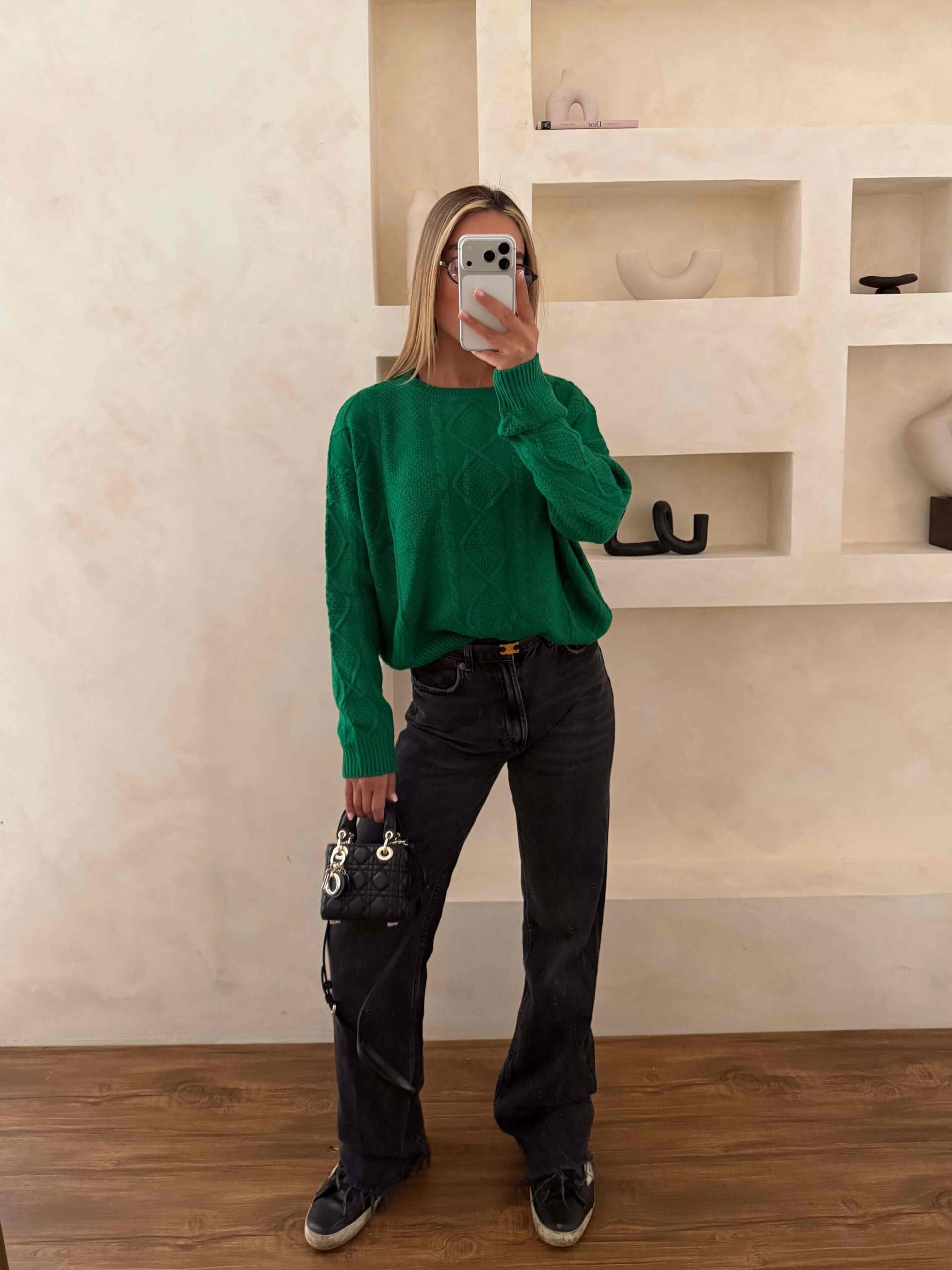 IMG_3587 پلیور SINSAY سبز - Image 1