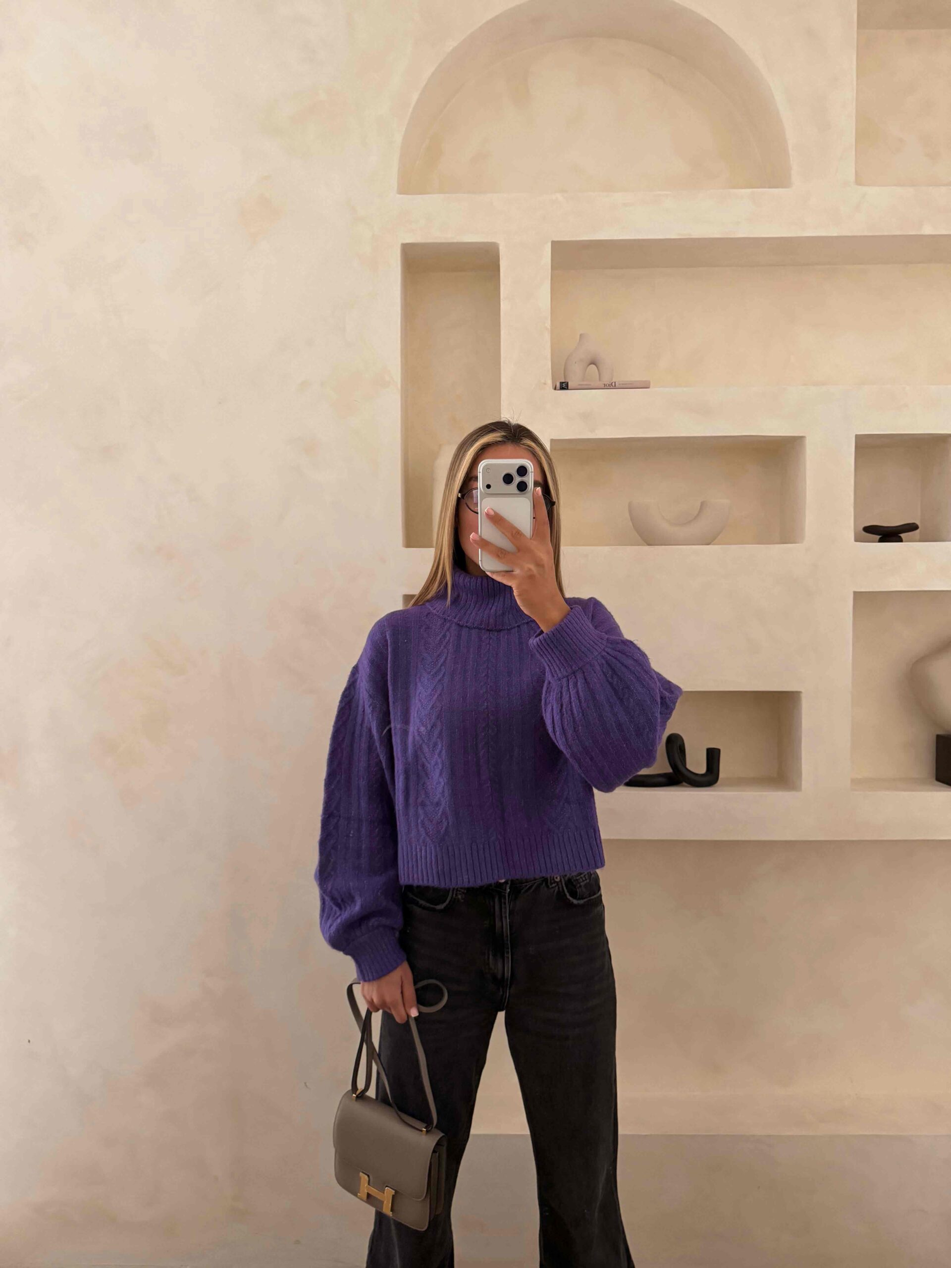 IMG_3600 پلیور H&M بنفش - Image 1