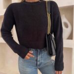 پلیور کراپ مشکی noisy may