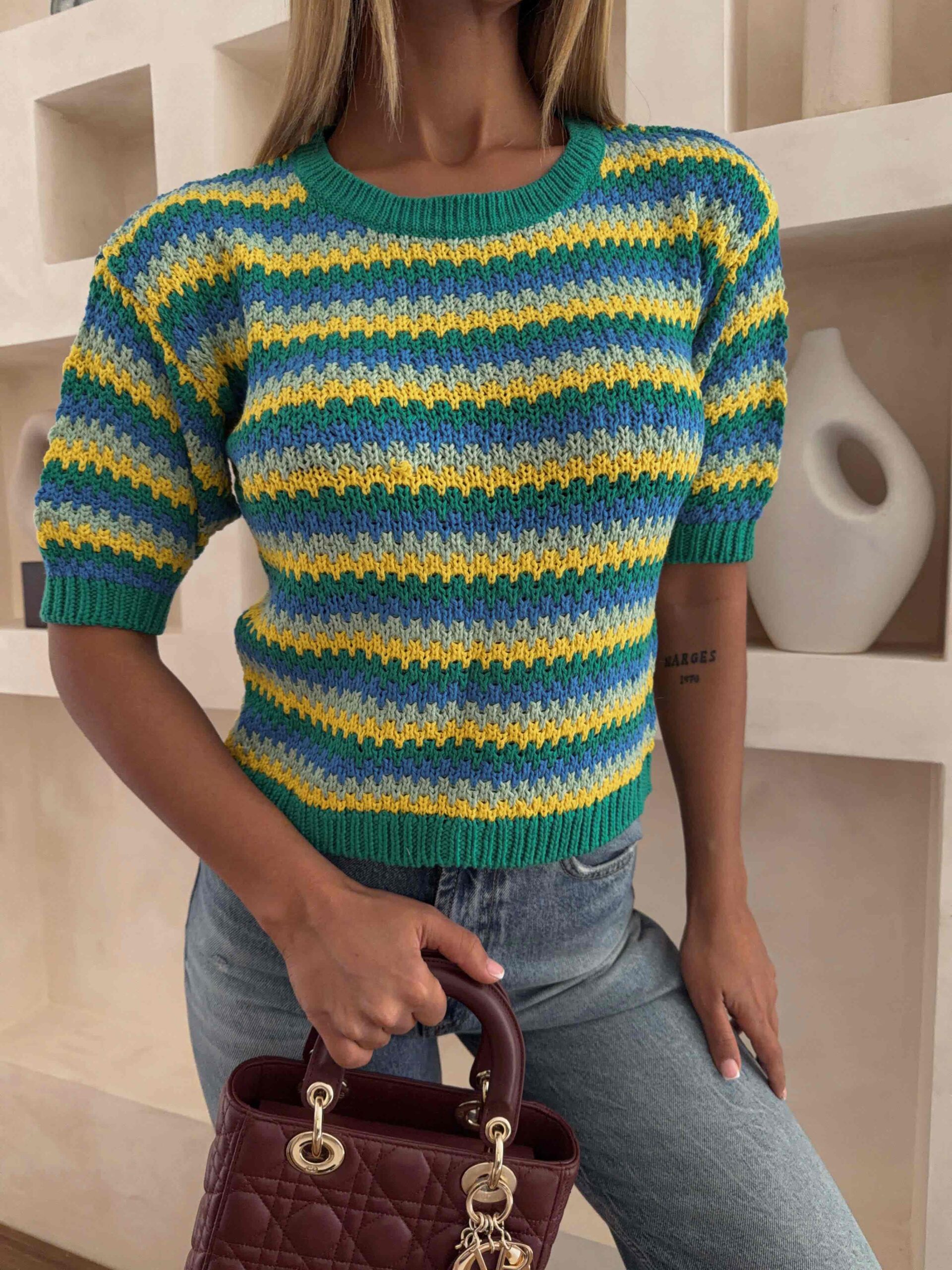 IMG_3657 پلیور آستین کوتاه زارا - Image 1