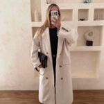 پالتو بلند کلاسیک استخونی