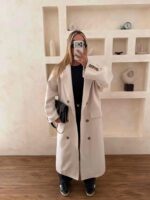 پالتو بلند کلاسیک استخونی