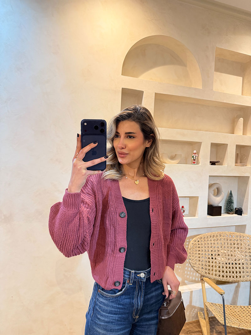 IMG_9228 کاردیگن سرخابی تمشکی givingz - Image 1