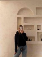 پلیور مشکی کلاه دار