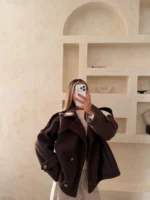 پالتو مادام قهوه ای - Image 2