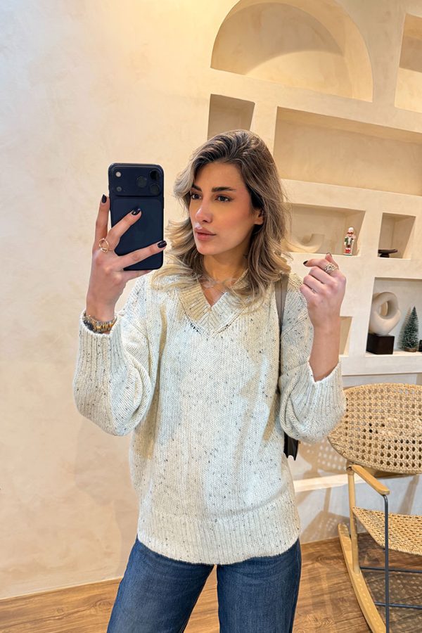 پلیور دونه برفی استخوانی