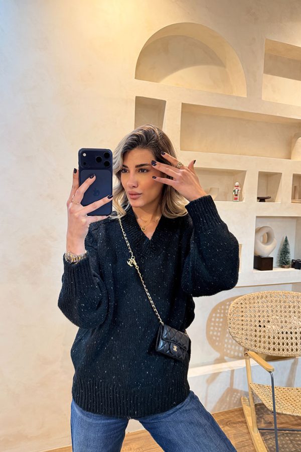 پلیور دونه برفی مشکی