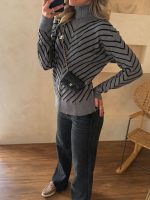 پلیور V-line طوسی مشکی - Image 3