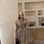 ترنچ کت کلاسیک بلند استخوانی 2