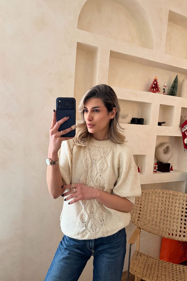 پلیور مینیمال کرم