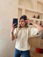 پلیور مینیمال کرم - Image 2