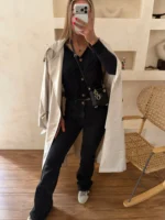 کاردیگن مشکی ZARA نخ مخملی - Image 2