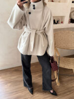 پالتو COCO سفید استخوانی - Image 5