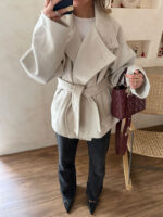 پالتو COCO سفید استخوانی - Image 4