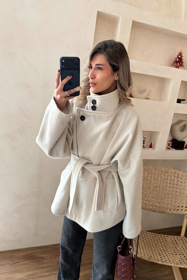 پالتو COCO سفید استخوانی