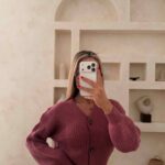 کاردیگن سرخابی تمشکی givingz