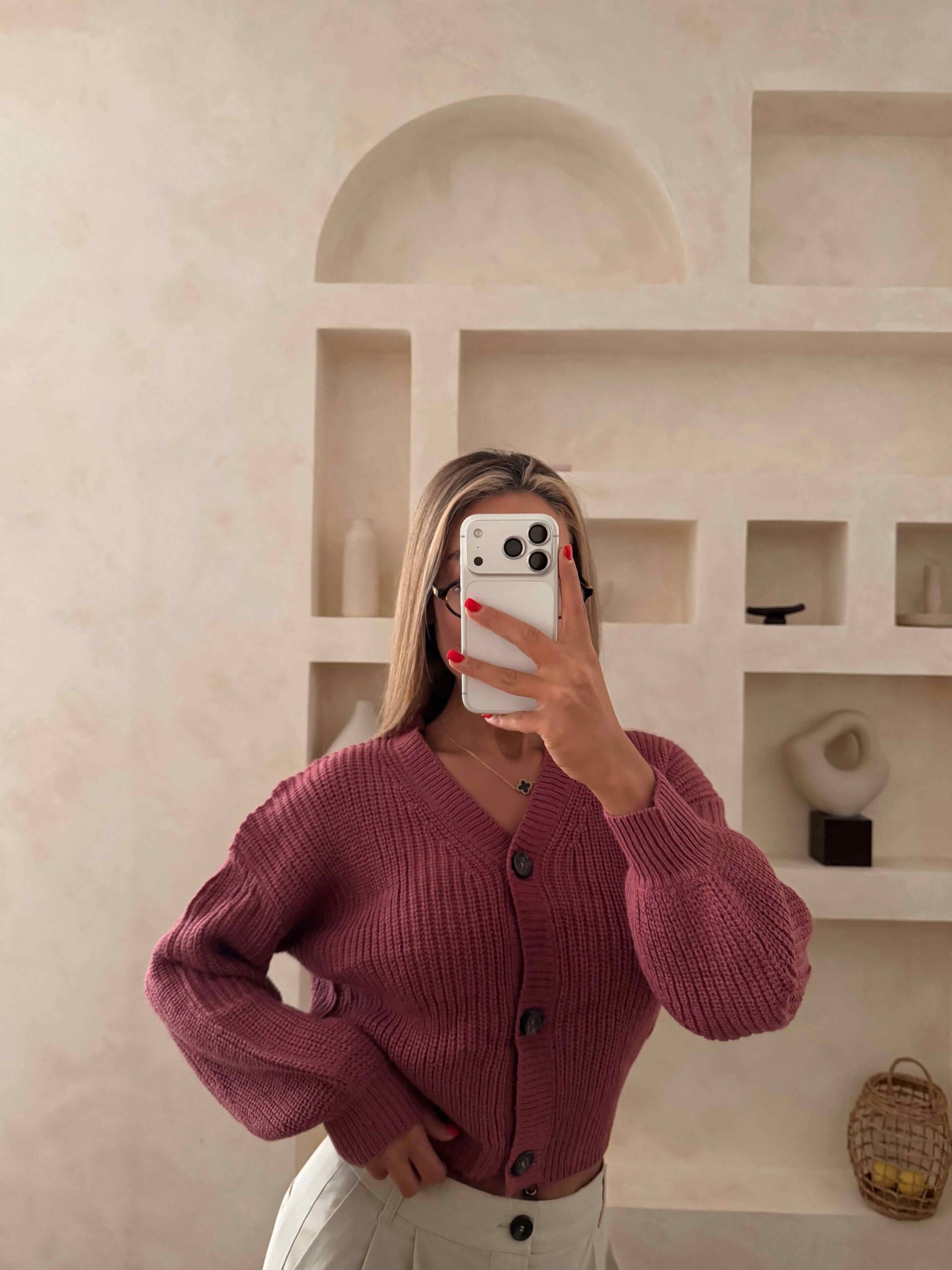 IMG_3489 کاردیگن سرخابی تمشکی givingz - Image 1